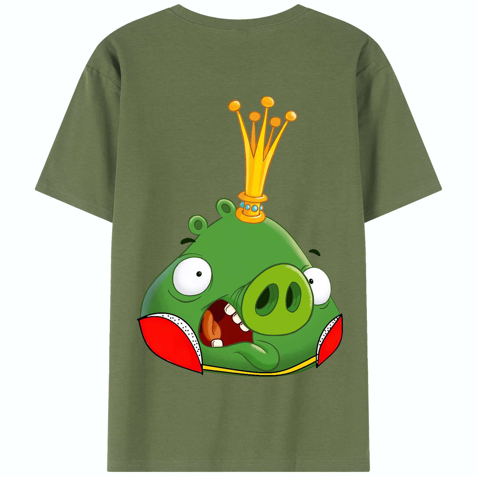 （画像用） Angry Birds アングリーバード 綿100％半袖Tシャツ（背面プリント）
